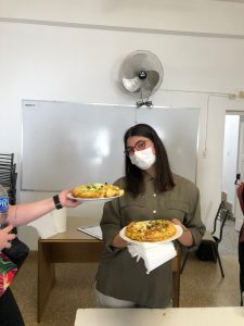 Amparo, el día que se recibió de chef